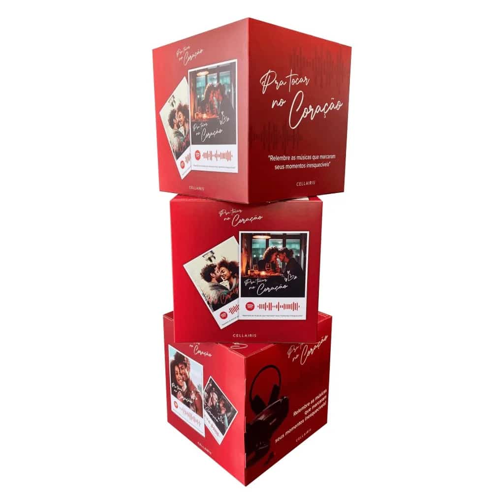 Cubos promocionais, material de pdv, displays e expositores produzido pela Anglo Digital em Novo Hamburgo