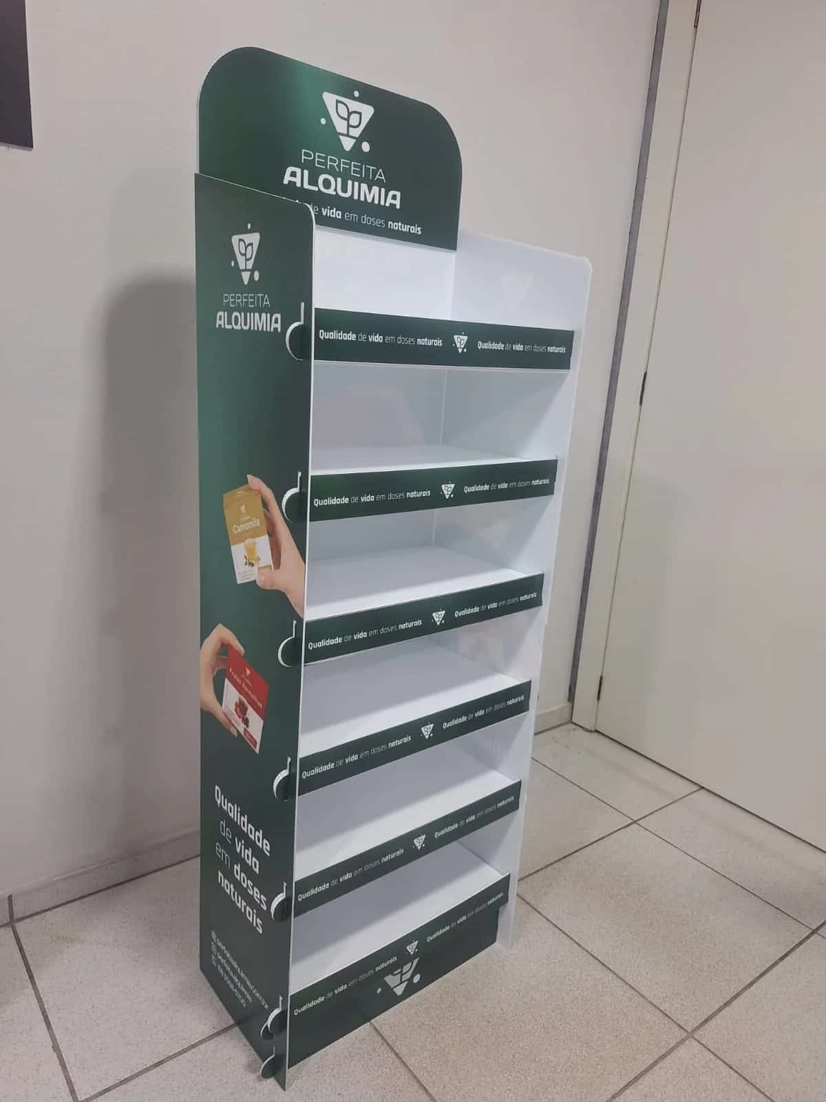 Display de chão, material de pdv, displays e expositores produzido pela Anglo Digital em Novo Hamburgo